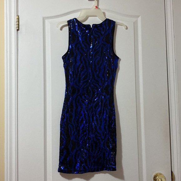 Forever 21 sparkly blue and black dress - Picture 3 of 6